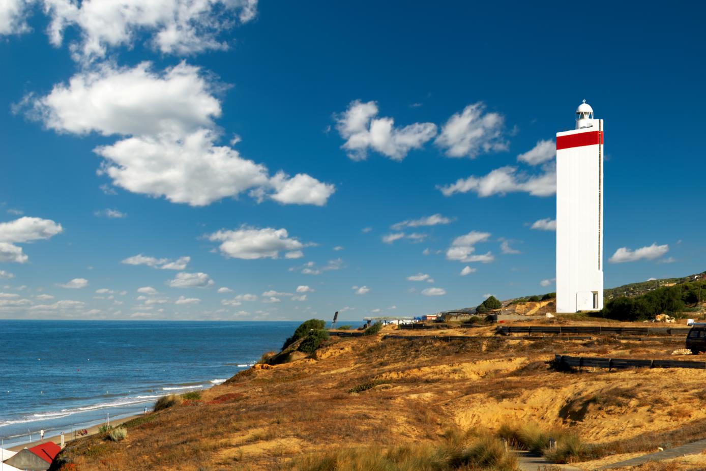 Stain-Proof Beacon in Morning Mural Decal Non-Woven Nautical Wall Decor for Boys Bedroom