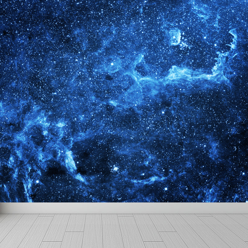 Mysterious Outer Space Mural Wallpaper Contemporary Non-Woven Cloth Wall Covering
