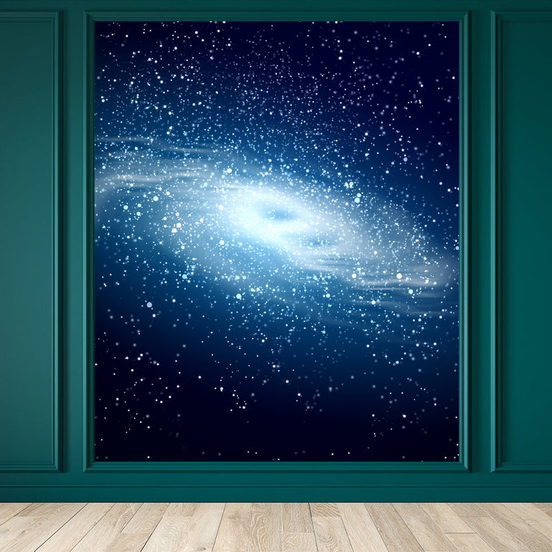 Mysterious Outer Space Mural Wallpaper Contemporary Non-Woven Cloth Wall Covering