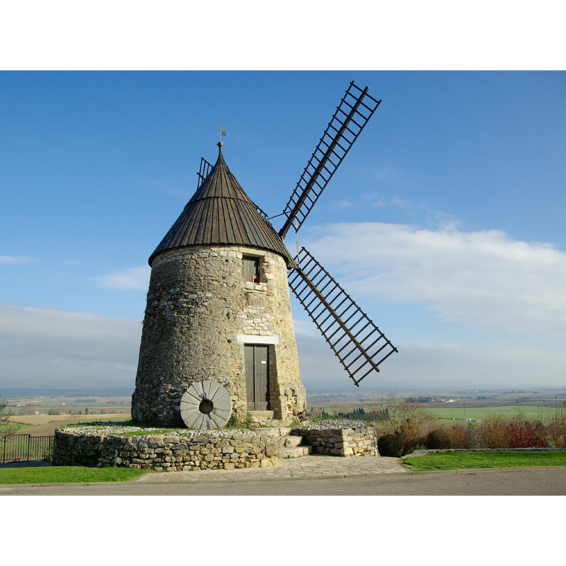 Delectable Windmill Mural Wallpaper for Dining Room Spring Wall Decor, Customised