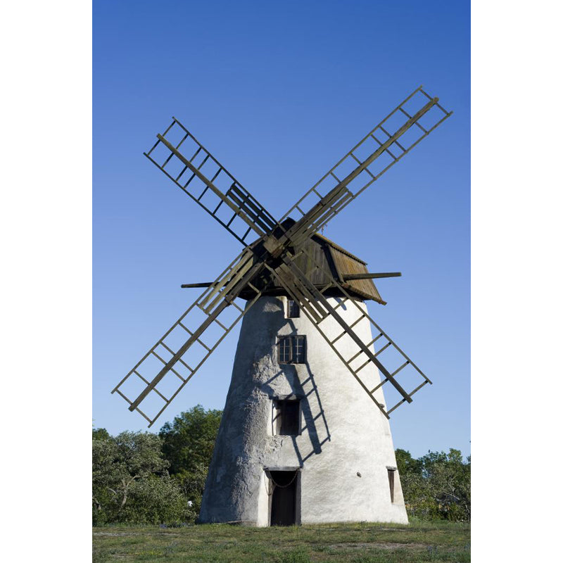 Whole Windmill View Mural Wallpaper for Wall Decor Contemporary Girls Room Wall Art