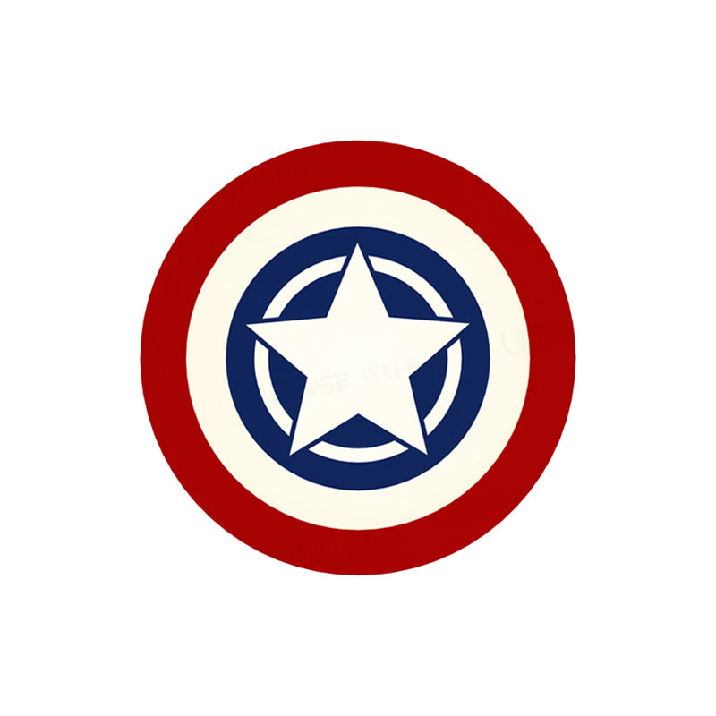 Luz de pared redonda roja y azul de la pared de la pared LED ACRYLIC ILUMINACIÓN con patrón de estrella en luz cálida/blanca