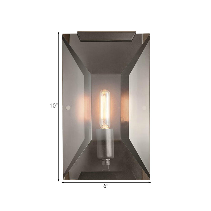 Langwerpige SCONCE LIMMTE MODERE KRISTAL RECHTANGANGANGANTAND 1 KOPPACTOR WANDELE MOETEN LAMP IN ZWART