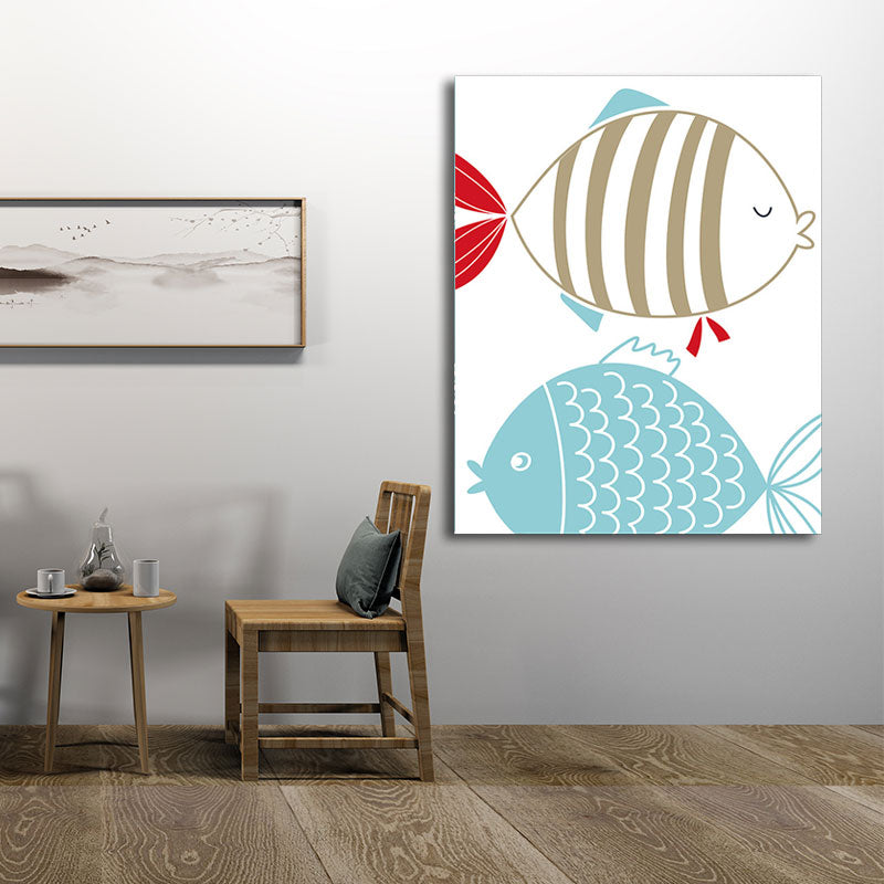 Simplicity Tiergemälde, helle Farbe, dekorative Leinwand-Wandkunst für Babyzimmer