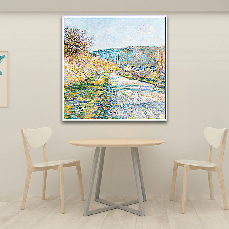 Impressionism Monet Canvas Art Yellow Scenery Oil Painting Wall Decor for Bedroom