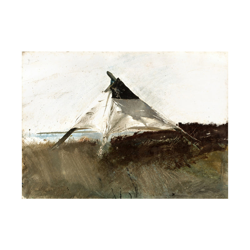 Peinture murale sauvage, décor de ferme, paysage sombre, toile d'art de couleur foncée pour la maison
