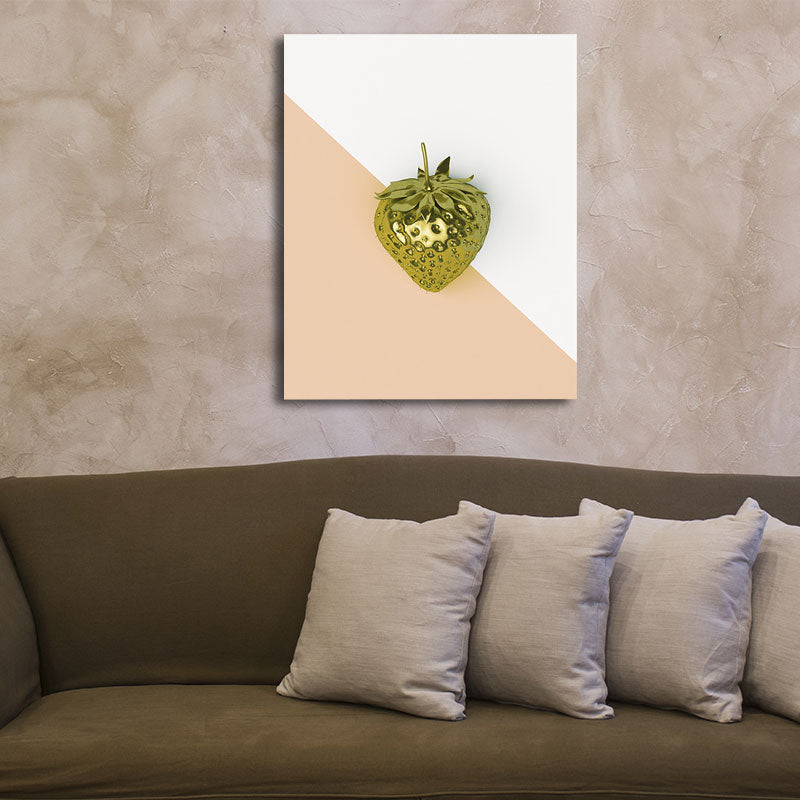 Geometrische Leinwand-Wandkunst im nordischen Stil, leckeres Obstdruck-Wanddekor in leuchtenden Farben