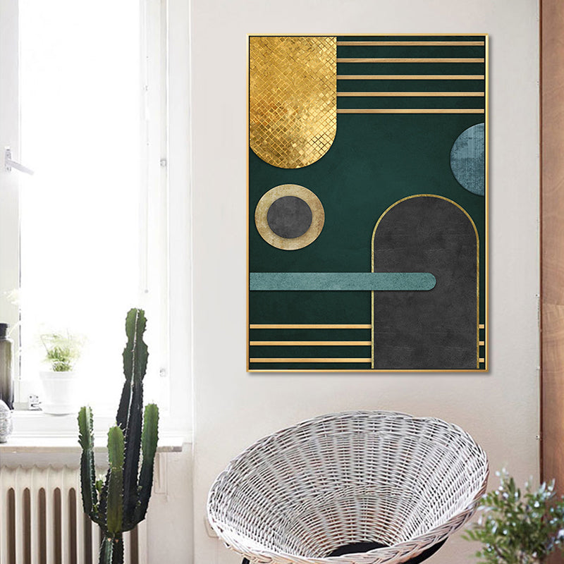 Glam – décoration murale en métal, toile à motifs abstraits de couleurs vives pour salon