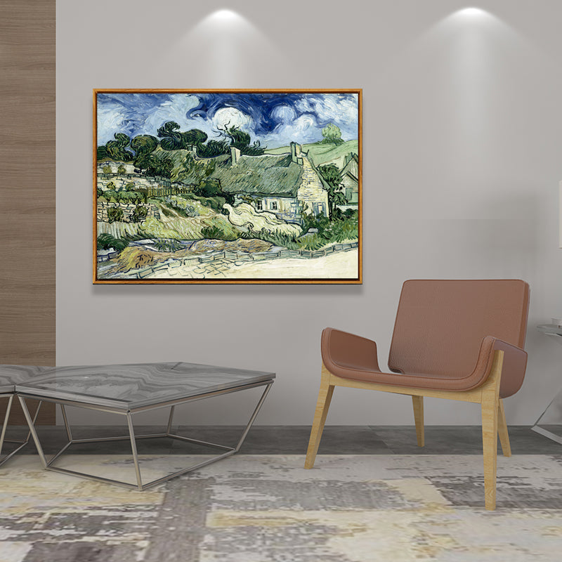 Van Gogh – toile de champ de blé, décoration murale texturée de ferme, couleur douce pour chambre