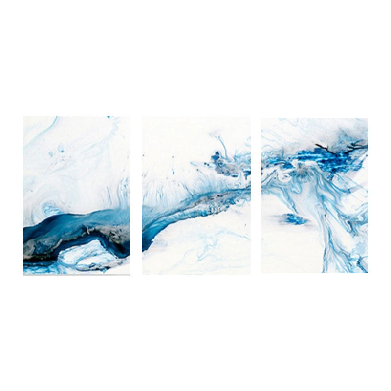 Liquid Canvas Wall Art Modern Enchanting Abstract Painting in Soft Color for Home