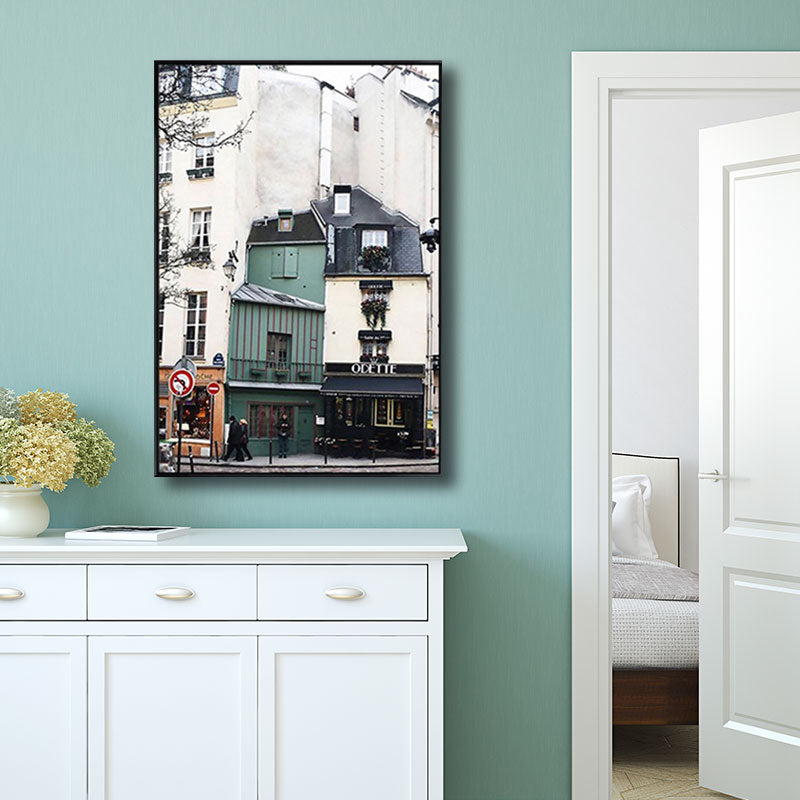 Architectuur Wall Art Decor voor salon verpakt canvas wit voor decoratief, meerdere maten beschikbaar