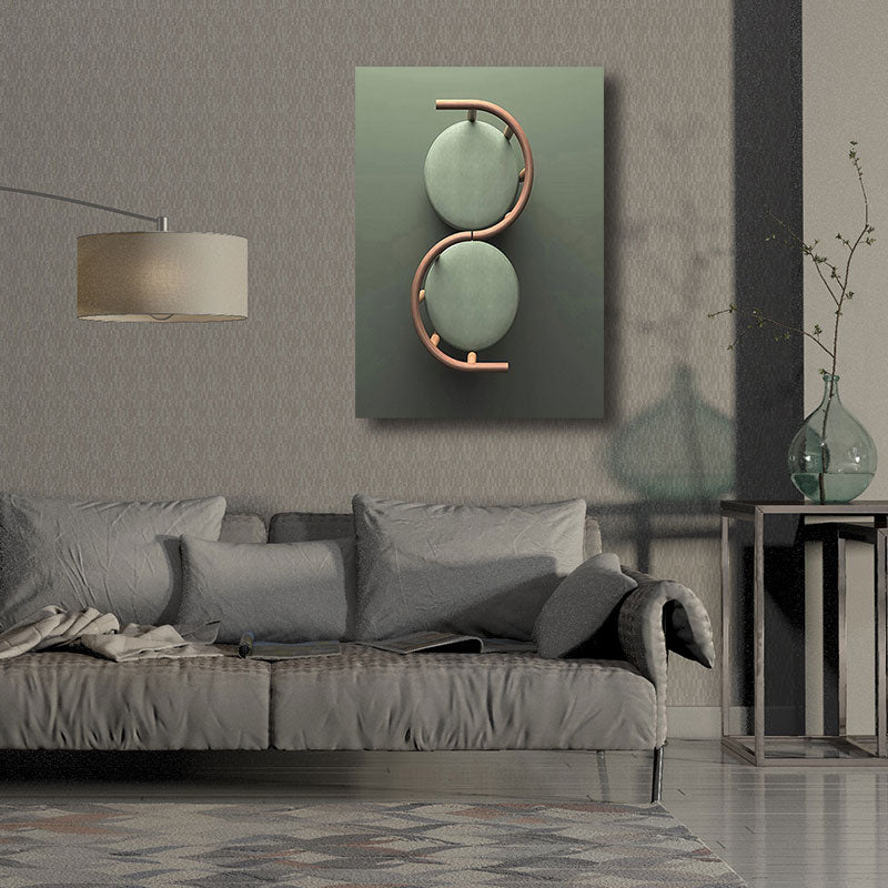 Strukturierte Heimdekoration, bunte Leinwanddrucke, modernistische geometrische Wandkunst für den Flur