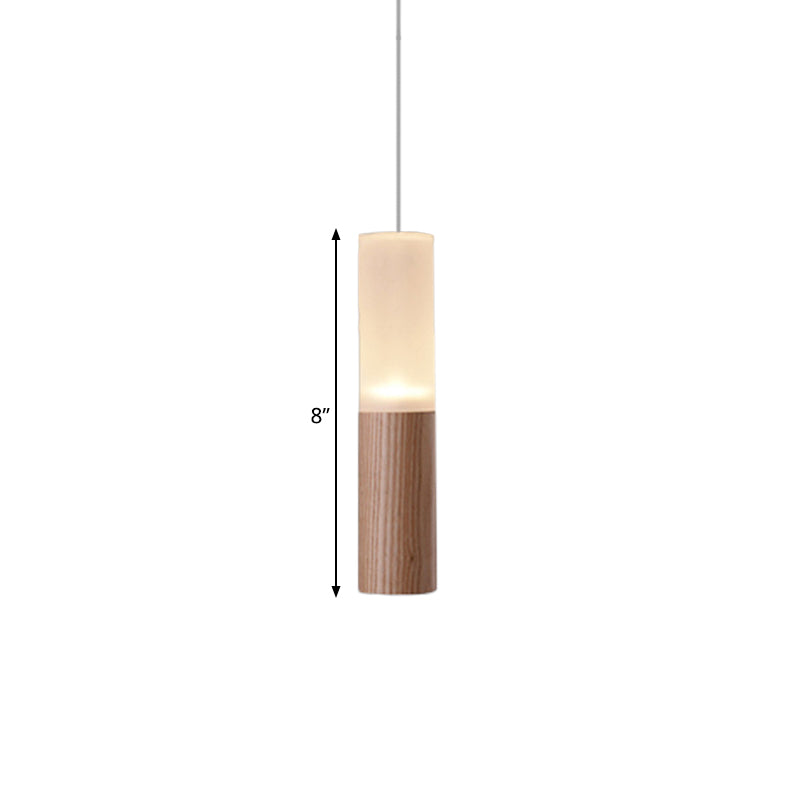 Röhrchen Holz LED Pendelleuchte zeitgenössische 1/5/7/9-köpfige Küchendecke Hängelampe mit Diffusor
