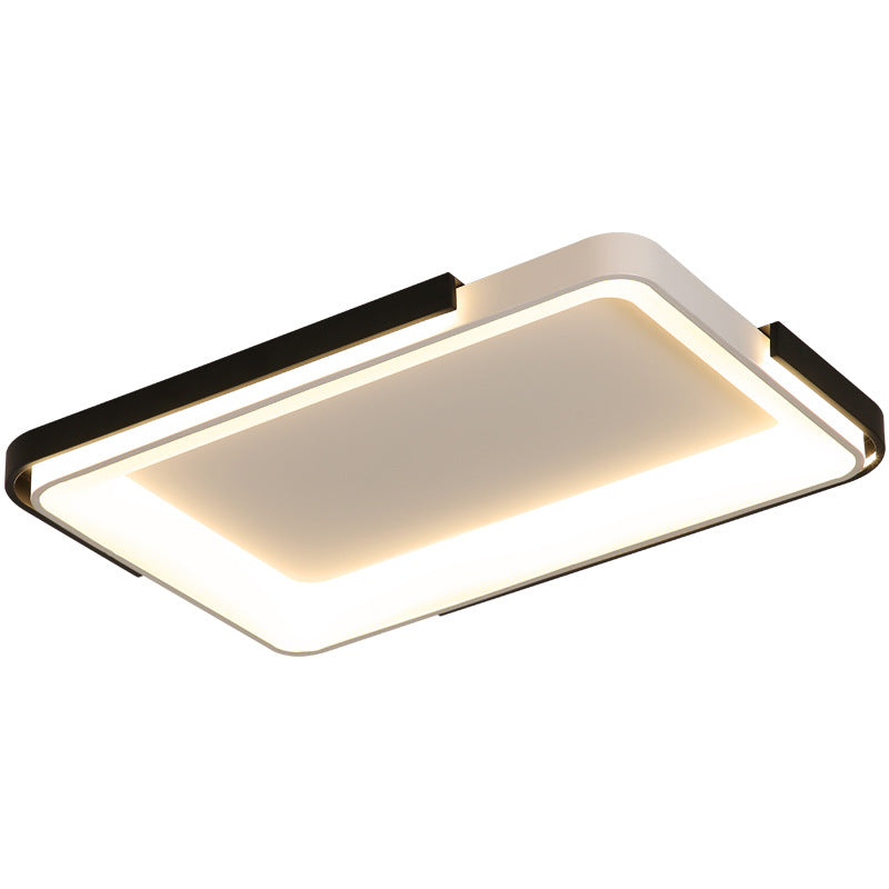 Montaje de techo rectangular/cuadrado de techo simple de metal simple LED de metal de montaje a ras de luz en blanco/cálido, 18 "/35.5" amplia