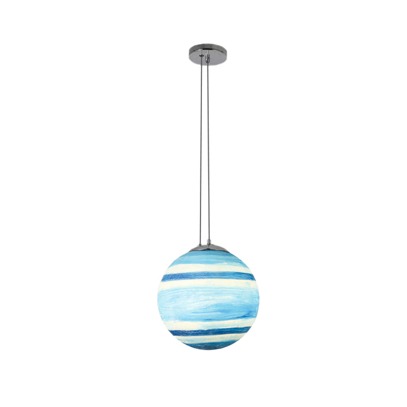Pendre globe Lumière pour la chambre, Association de plafond de teinte à balle moderne réglable dans Chrome