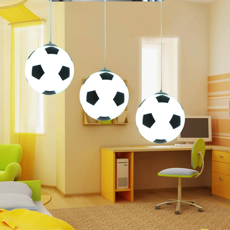 Lampade sospese per camera da letto, 3 luci moderne atmosfera a soffitto in cromo per ragazzi