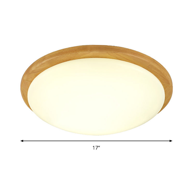 Plafonnier blanc de style japonais pour étude plafonnier acrylique à dôme blanc chaud