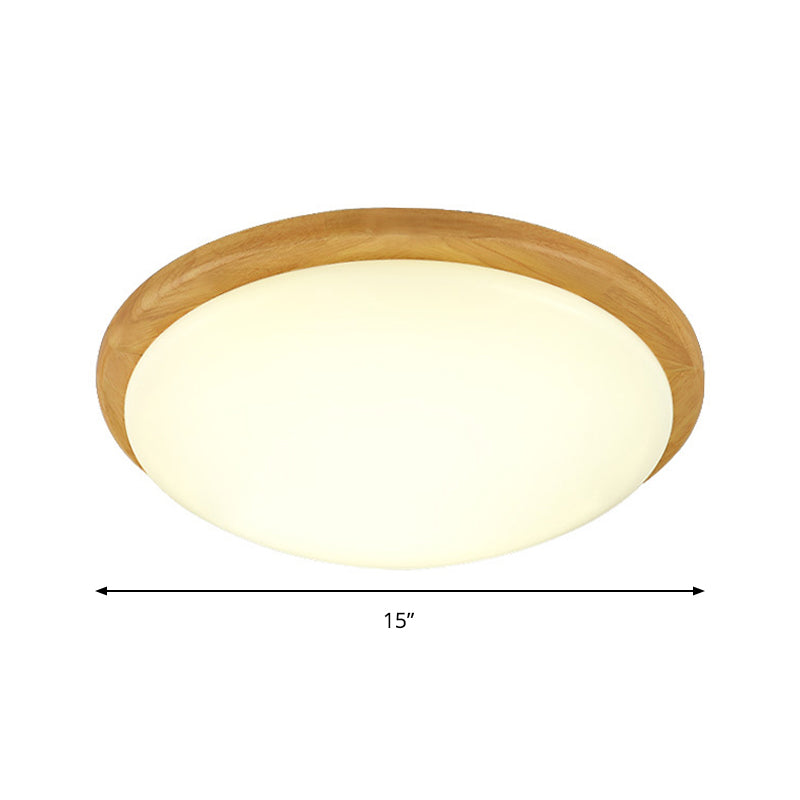 Plafonnier blanc de style japonais pour étude plafonnier acrylique à dôme blanc chaud