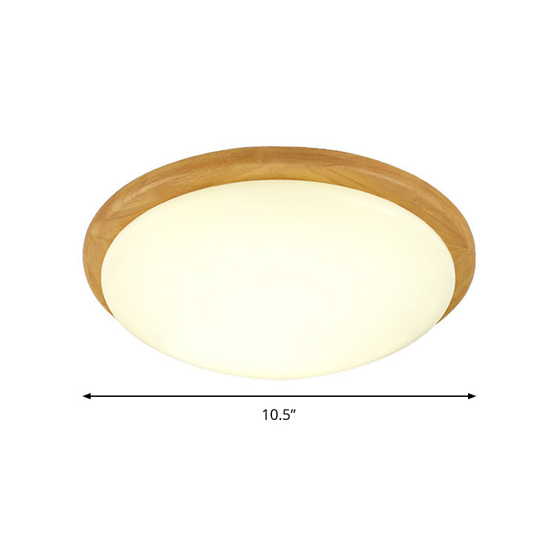 Plafonnier blanc de style japonais pour étude plafonnier acrylique à dôme blanc chaud