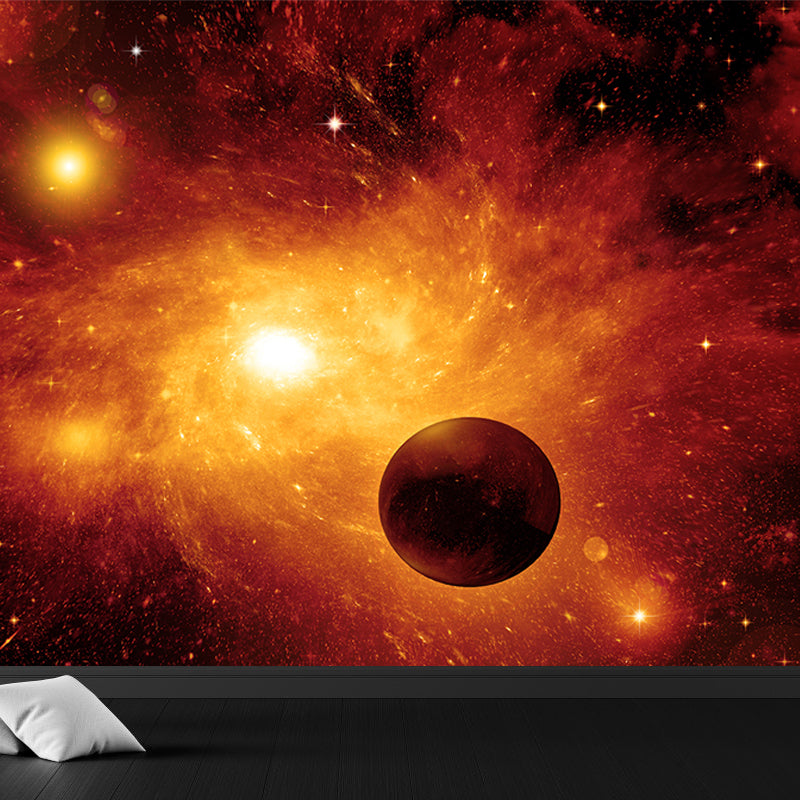 Waterproof Black Hole Wall Mural Modern Non-Woven Wall Art, Custom Size Available