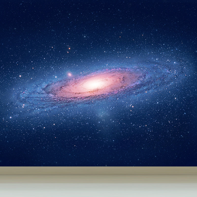 Contemporary Stars Spiral Mural Decal Dark Color Dining Room Wall Decor, Personalized