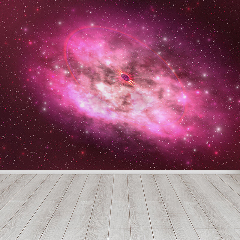 Dark Color Black Hole Mural Decal Universe Contemporary Stain Resistant Wall Decor