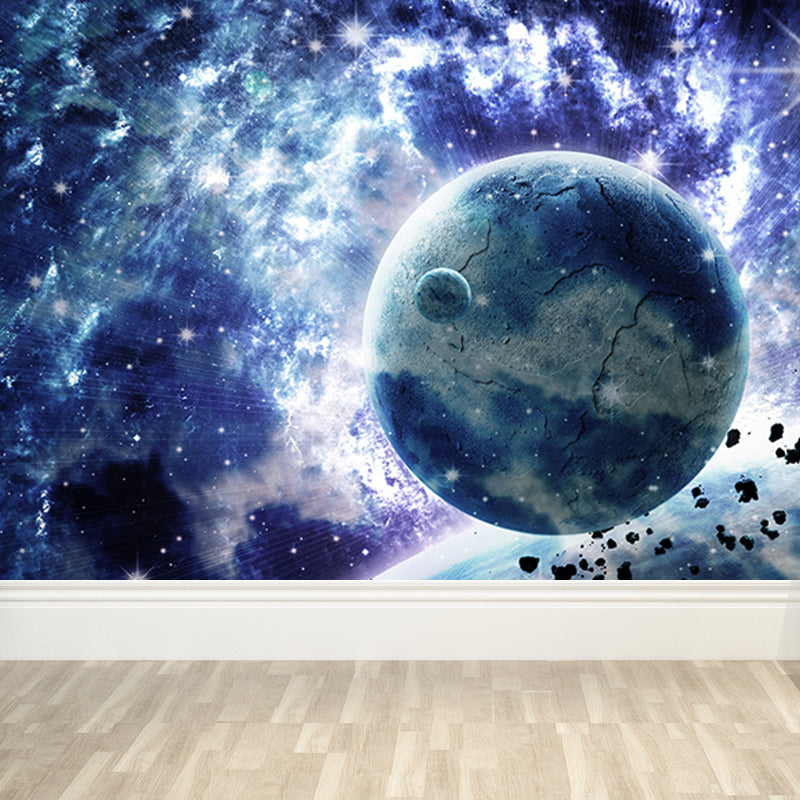 Miraculous Planet Scene Mural Decal Wallpaper Modern Non-Woven Material Wall Art
