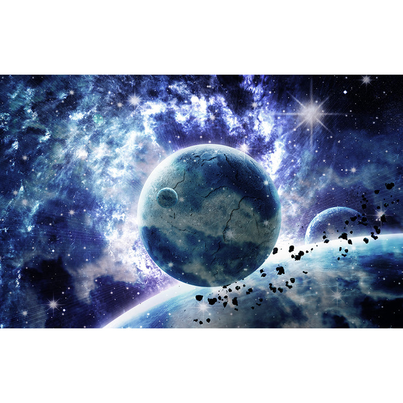 Miraculous Planet Scene Mural Decal Wallpaper Modern Non-Woven Material Wall Art