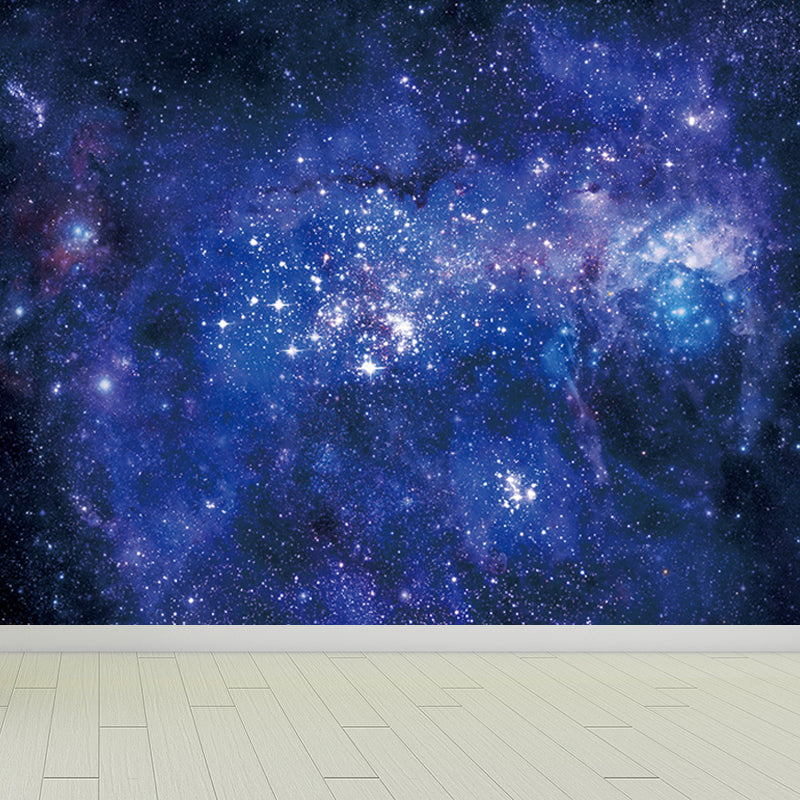 Modern Constellations Mural Decal Blue Decorative Wall Covering for Girls Bedroom