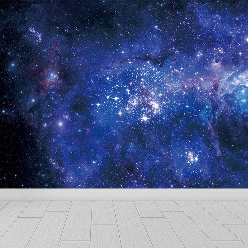 Modern Constellations Mural Decal Blue Decorative Wall Covering for Girls Bedroom