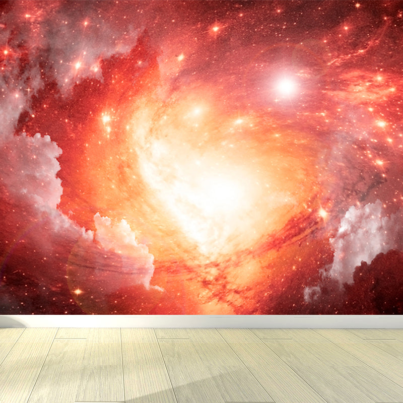 Dark Color Contemporary Wall Mural Huge Black Hole Wall Covering for Living Room