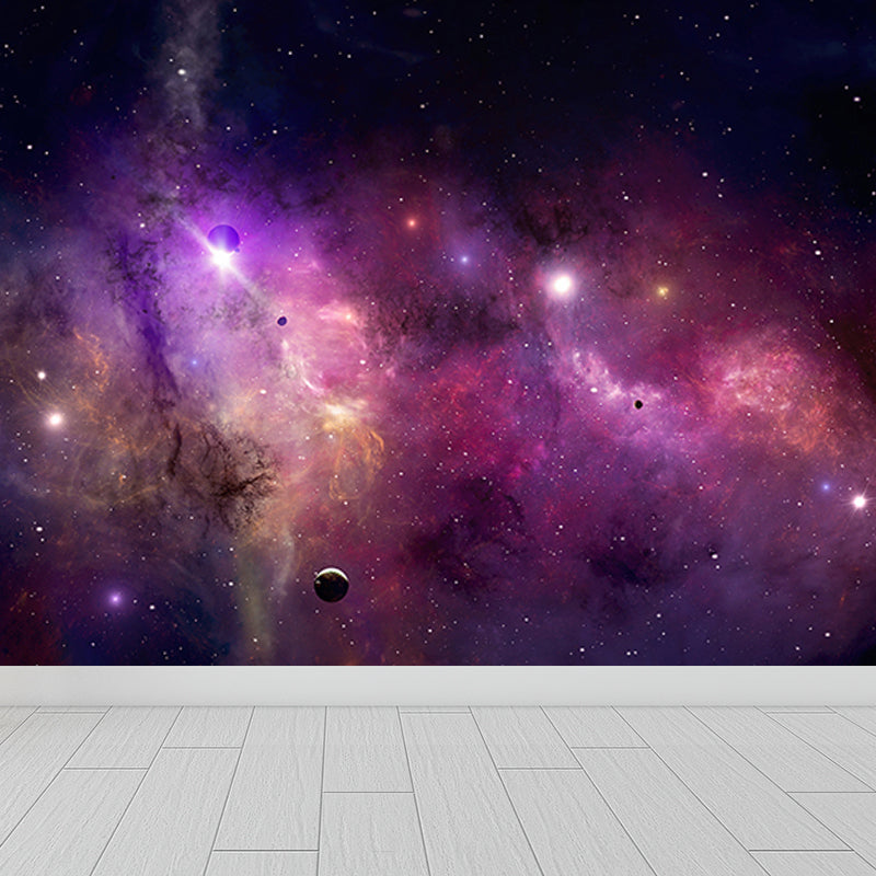 Purple Black Hole Mural Wallpaper for Decoration Modern Living Room Wall Covering