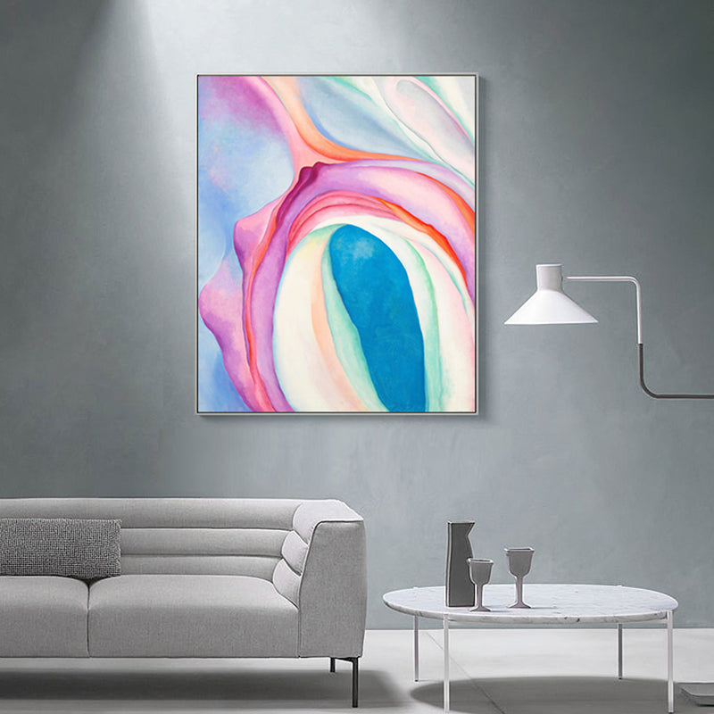 Magical Abstract Pattern Painting for Living Room in Pink, Multiple Sizes Available
