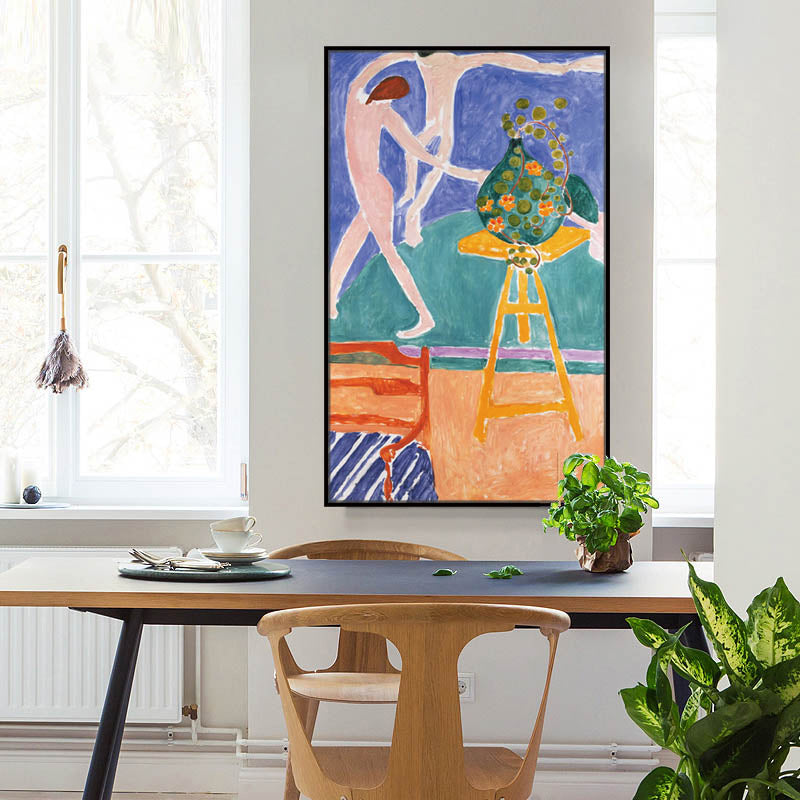 Henri Matisse Dance Painting in Green Canvas Print Wall Art Decor for Dining Room