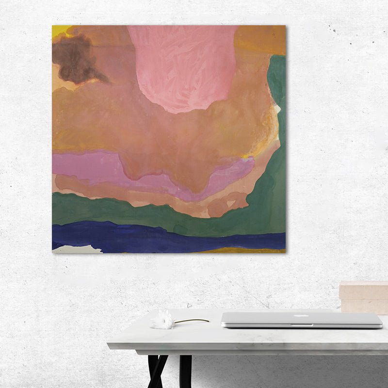 Hedendaags abstract canvas voor eetkamer aquarelschilderkunst, meerdere maten
