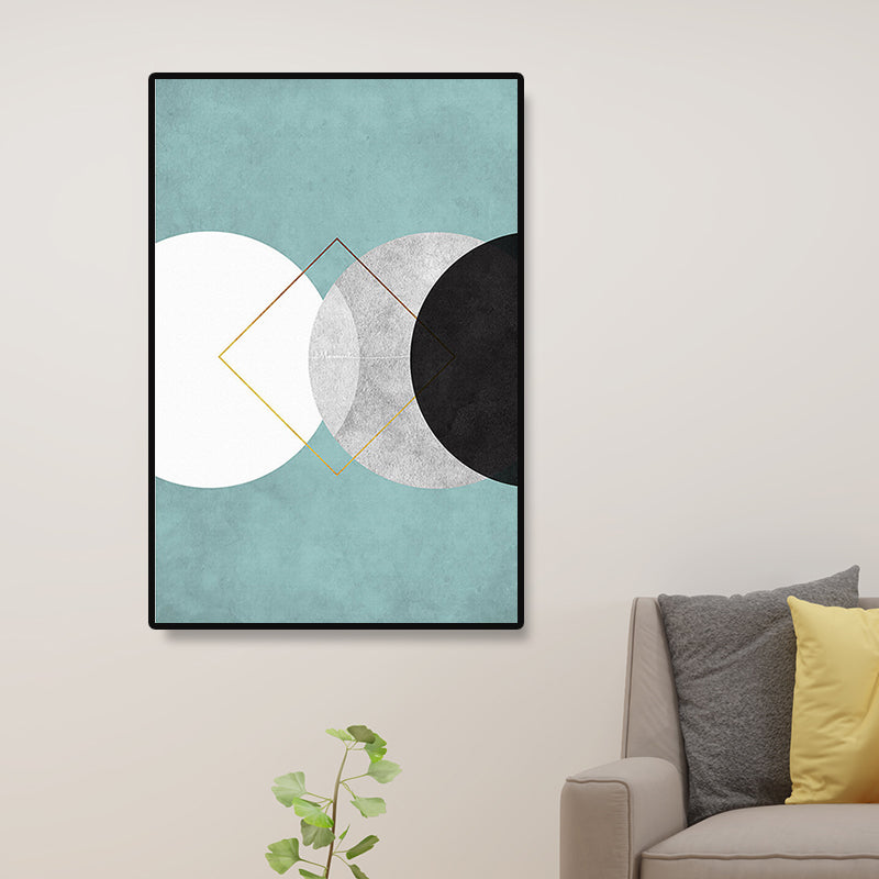 Modernistische geometrische canvasafdrukken veelkleurige huismuurkunstdecoratie voor zitkamer