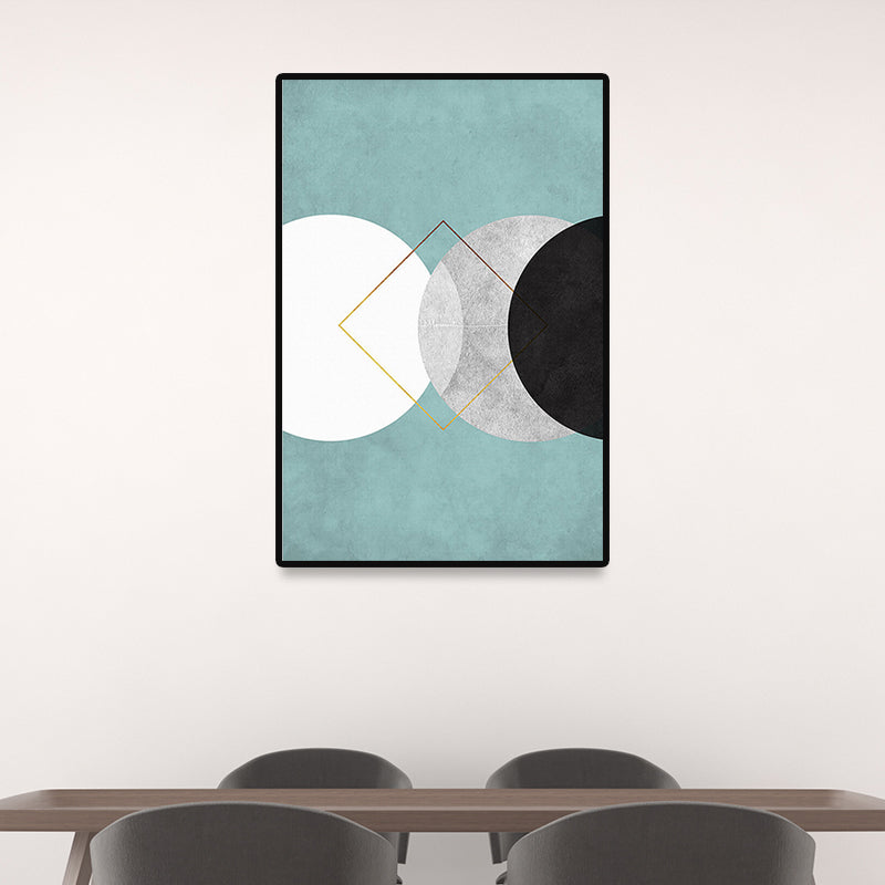 Modernistische geometrische canvasafdrukken veelkleurige huismuurkunstdecoratie voor zitkamer
