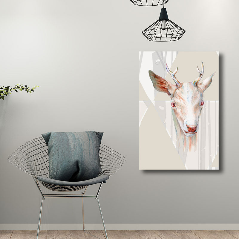 Bunte Wildtier-Wanddekoration zur Dekoration rustikaler Wohnzimmer-Leinwanddrucke