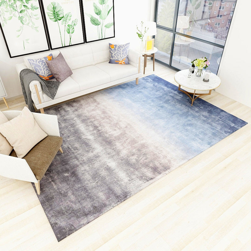 Moderne woonkamer vloerkleed in roze en witte abstracte streepprint Truug Polyester Stain-resistente gebied Rug