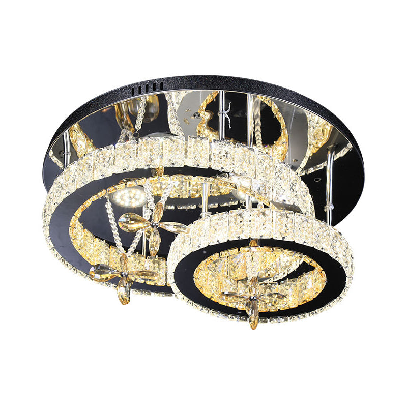 LED CHROME LED COUCLE LAMPE MODERNISME COUPE CRISTAL ÉCLAINEMENT SEMI MONT