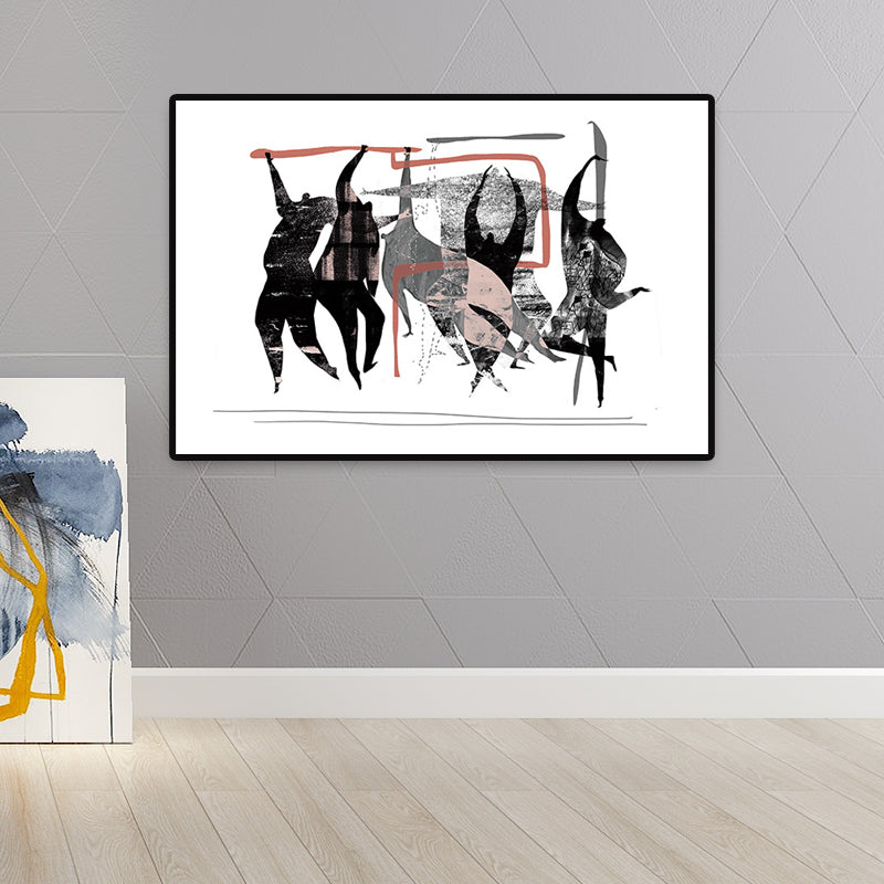 Sanfte Farben, abstraktes Muster, Leinwand, dekorativ, nordisch, für große Räume, Wandkunstdruck