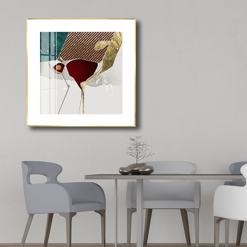 Lichte kleur abstracte muur decor getextureerde eigentijdse stijl meisjes slaapkamer canvas