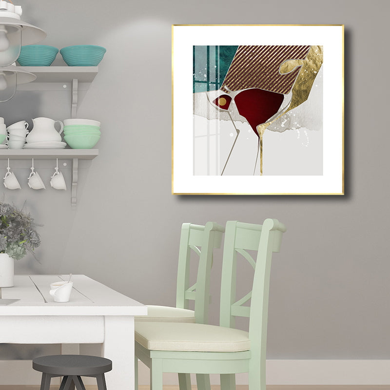 Lichte kleur abstracte muur decor getextureerde eigentijdse stijl meisjes slaapkamer canvas