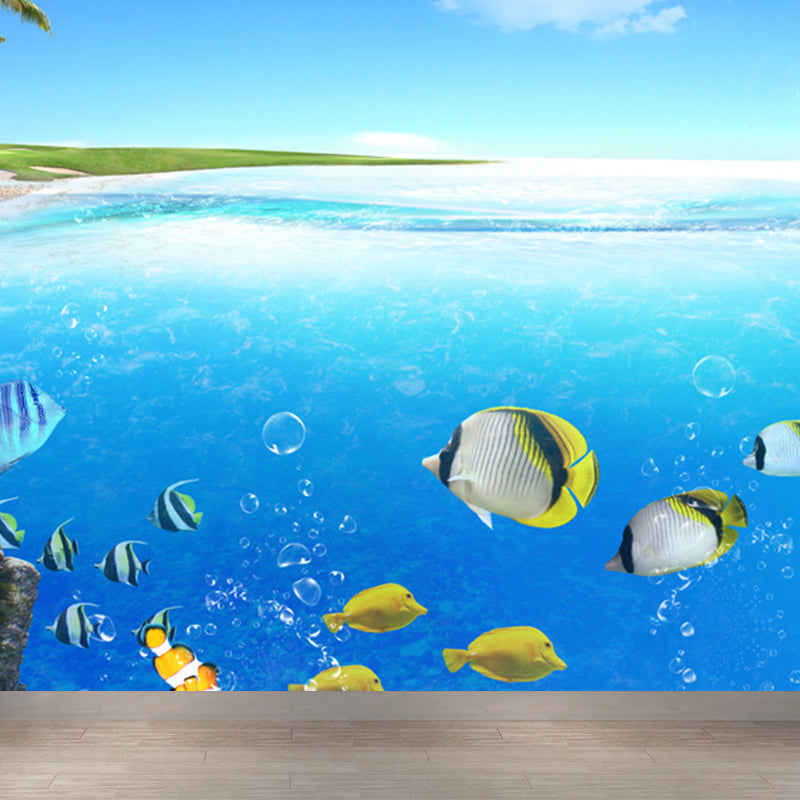 Marine Benthos Wall Mural Kids Style Decorative Children Bedroom Wall Decor, Custom