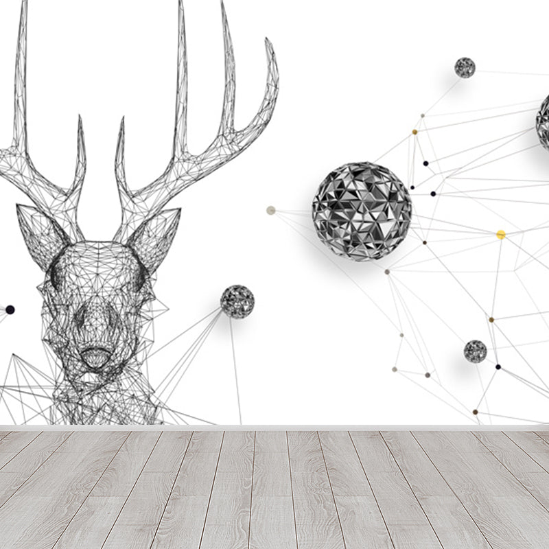 Home Decor Reindeer Mural Decal Customized Contemporary Wall Covering for Kitchen