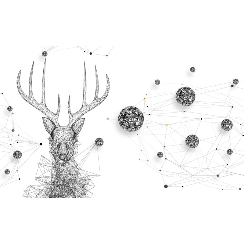 Home Decor Reindeer Mural Decal Customized Contemporary Wall Covering for Kitchen