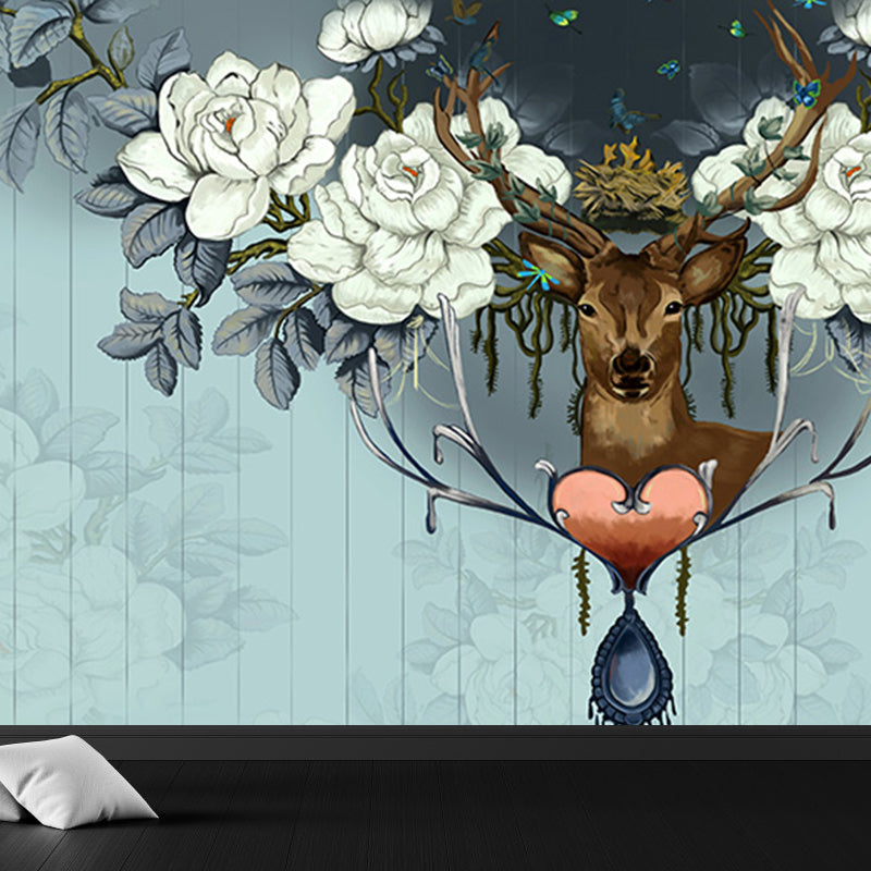 Home Decor Reindeer Mural Decal Customized Contemporary Wall Covering for Kitchen