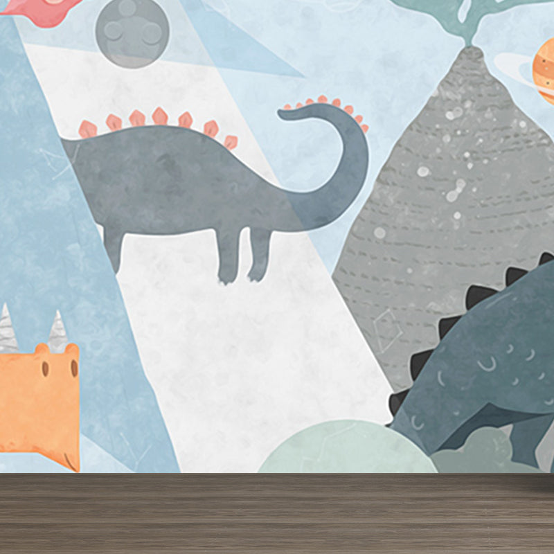 Animals Wallpaper Mural Cartoon Stain Resistant Kids Bedroom Wall Art, Made to Measure