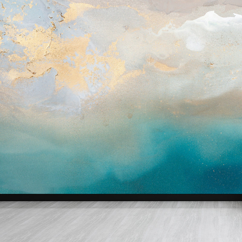 Blue Clouds Wallpaper Mural Scenery Modern Waterproof Wall Decor for Living Room