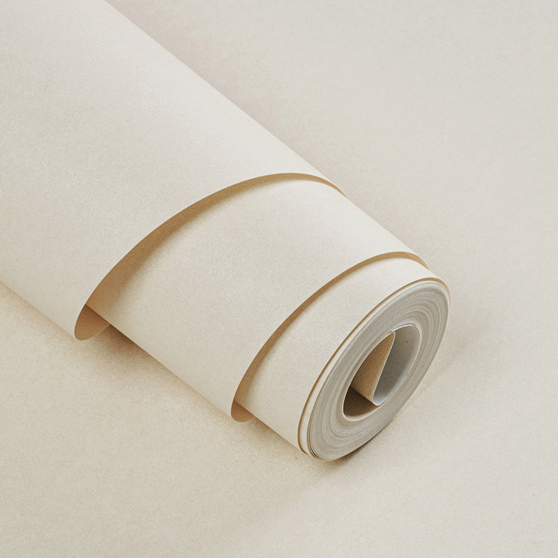 Moisture Resistant Solid Wallpaper Roll Minimalistic Non-Woven Wall Art, 33' L x 20.5" W